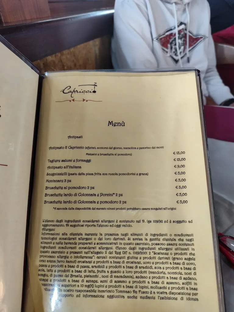Menu_Il Capriccio_Caianello_image_1