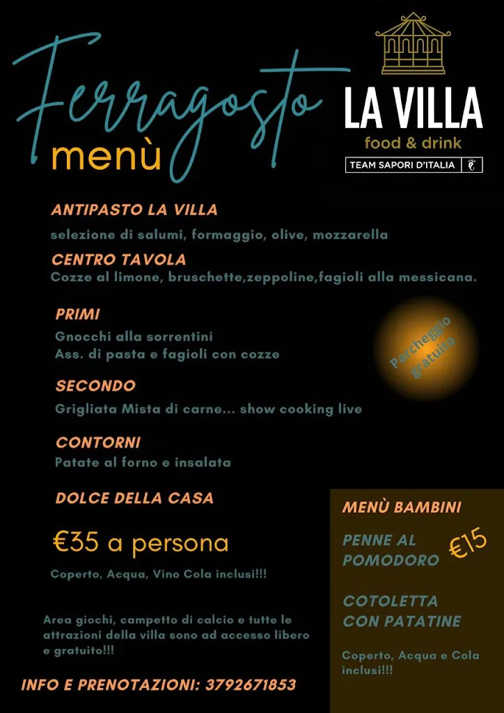 Menu_LA VILLA FOOD & DRINK_Cancello-Arnone_image_1