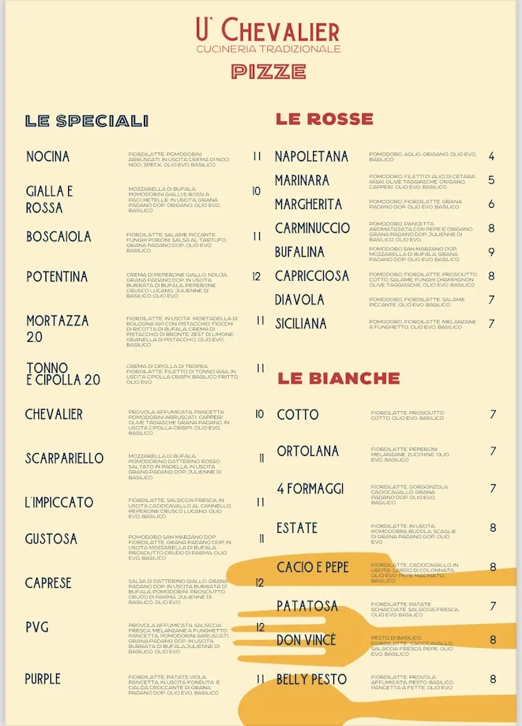 Menu_U' Chevalier Pizzeria & trattoria_Capezzano-Cologna_image_1