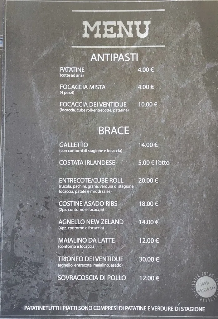 Menu_Dai Ventidue_Francavilla al Mare_image_1