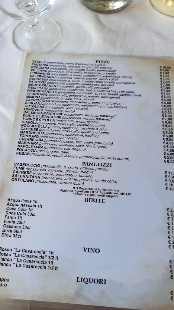 Menu_Casareccia Ristorante/Pizzeria_Capaccio_image_2