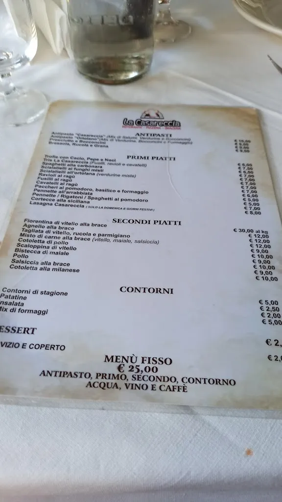 Menu_Casareccia Ristorante/Pizzeria_Capaccio_image_4