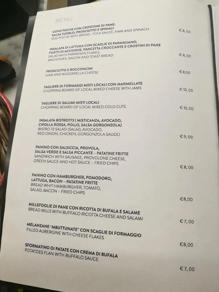 Menu_Ristorante Bistrot73 - Aperti a Pranzo e Cena_Capaccio Scalo_image_2