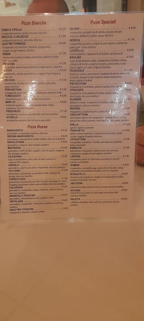 Menu_Pizzeria Da Antony_Capaccio Scalo_image_2