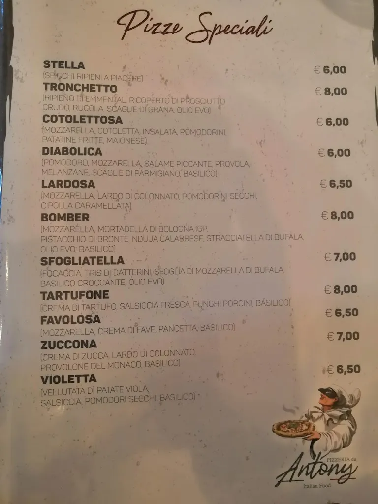 Menu_Pizzeria Da Antony_Capaccio Scalo_image_3