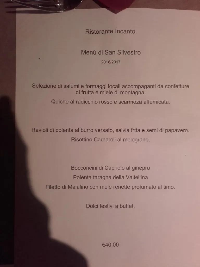 Menu_Ristorante Incanto Pizzeria & Bar_Carano_image_1