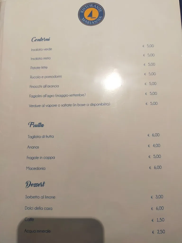 Menu_Ristorante Marianna Specialità di Pesce Francavilla al Mare_Francavilla al Mare_image_2