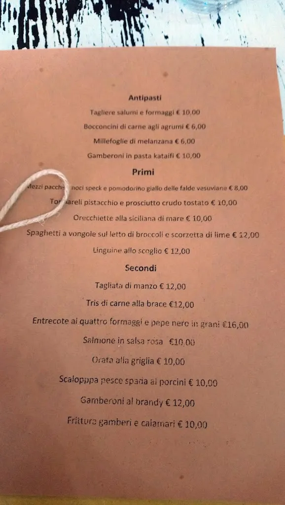 Menü_Nick's Shabby Risto-Bar_Capua_Bild_1