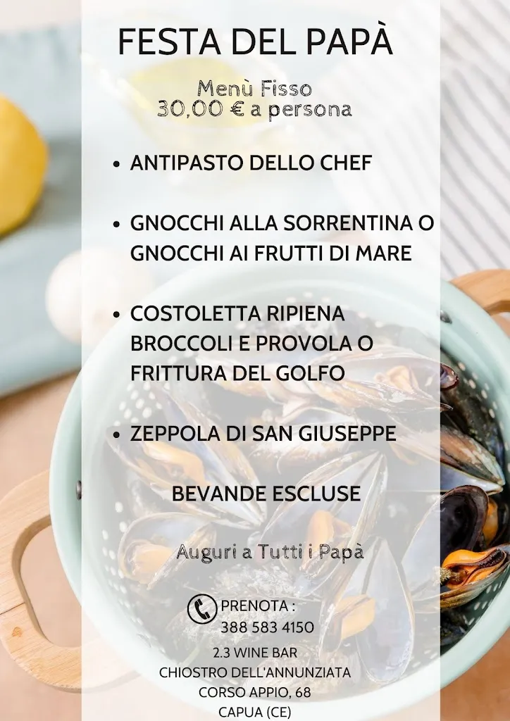 Menu_2.3 Wine Bar_Capua_image_2