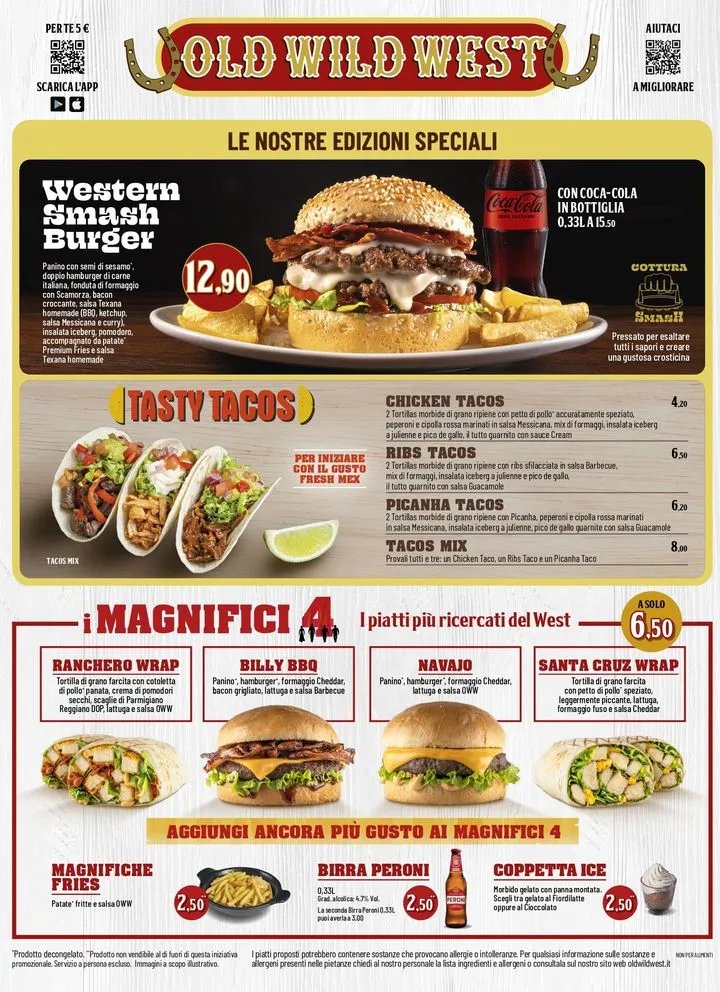 Menu_Old Wild West - Santa Maria Capua Vetere_Capua_image_2