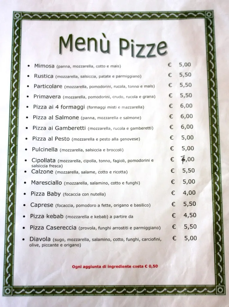 Menu_Pizzeria Pub 