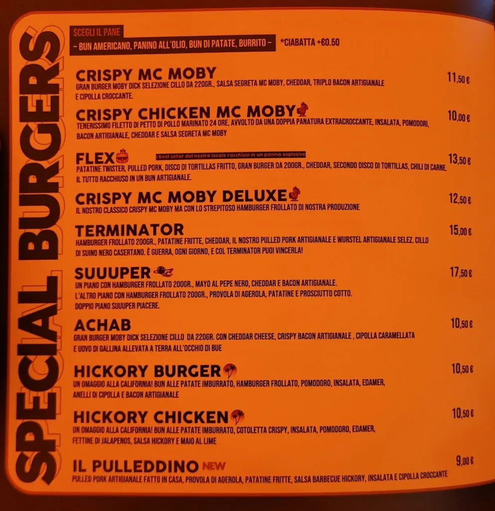Menu_Moby Dick Burger Club_Casal di Principe_image_1