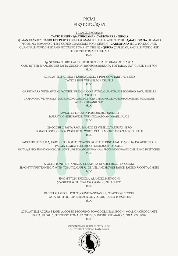 Menu_La Taverna dei Fori Imperiali_Imposte_image_1