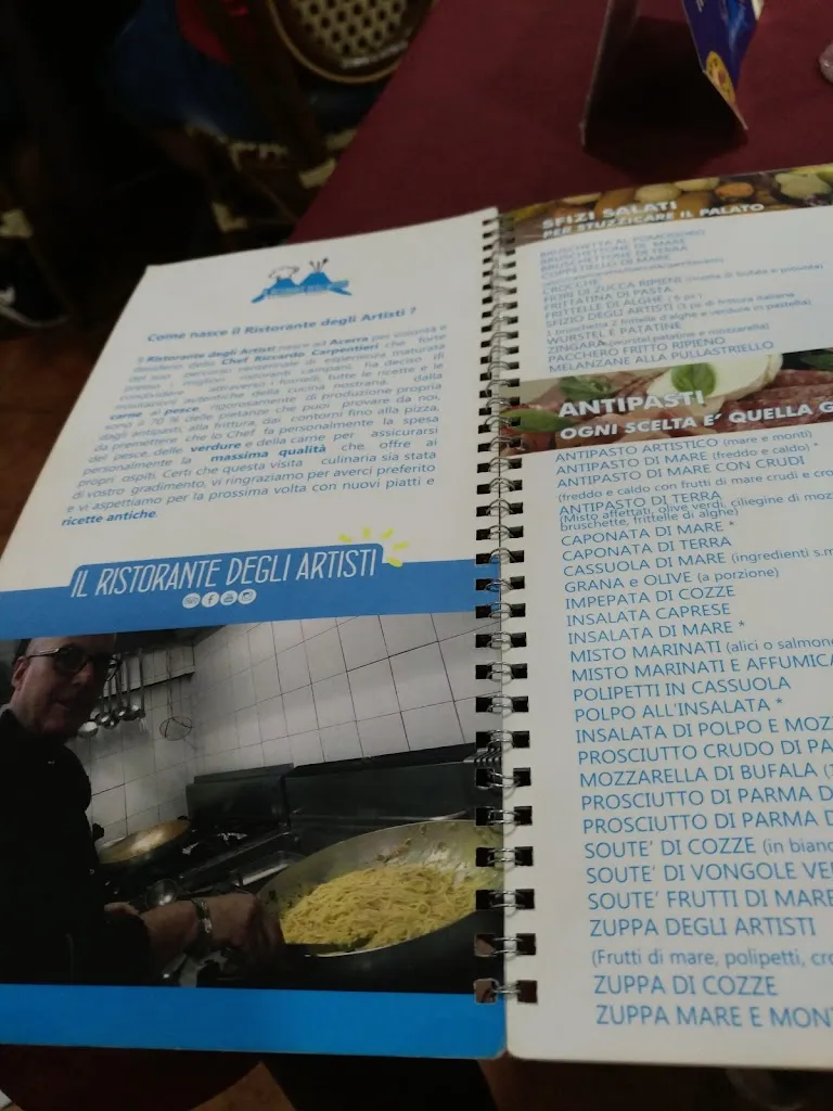 Menu_Ristorante degli Artisti da Riccardo_Casalnuovo di Napoli_image_2