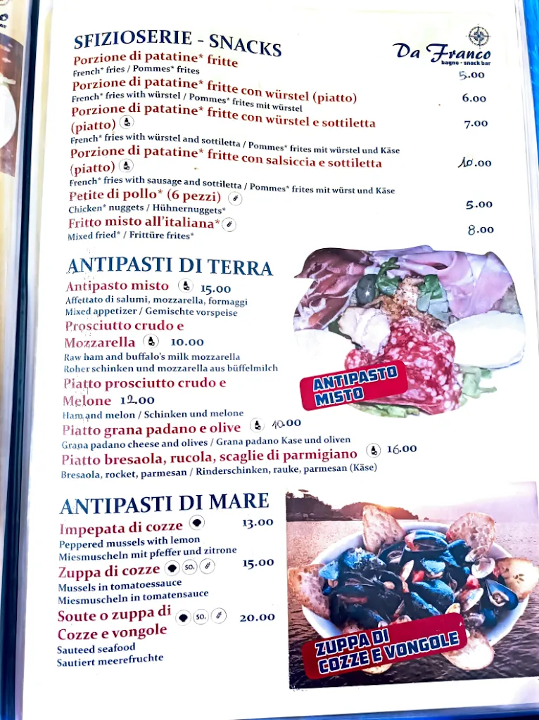 Menu_Bagno Franco snack bar_Casamicciola Terme_immagine_1