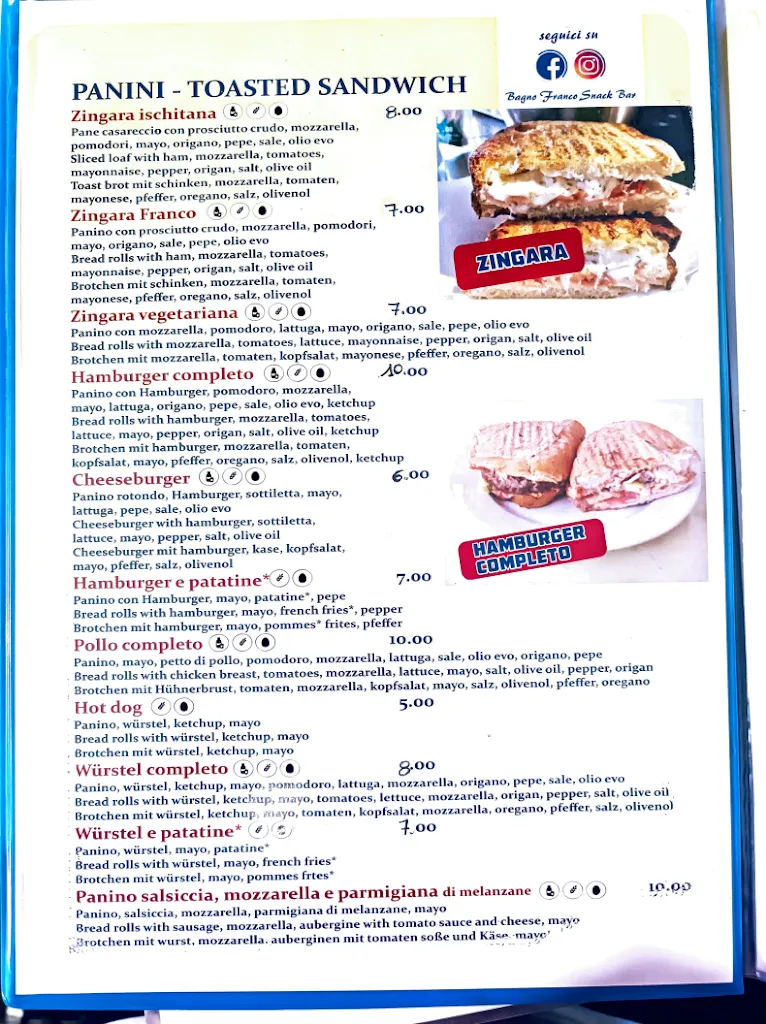 Menu_Bagno Franco snack bar_Casamicciola Terme_immagine_2