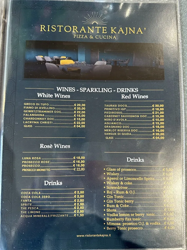Menu_Kajna’ Restaurant_Casaluce_image_2