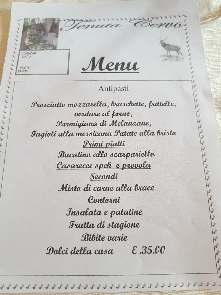 Menu_Tenuta Cervo Antica Osteria Peppe 'O Russo_Casaluce_image_1