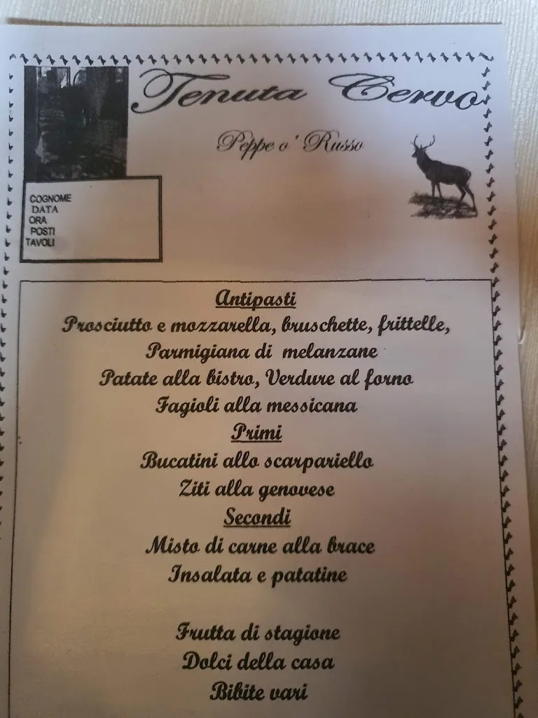 Menu_Tenuta Cervo Antica Osteria Peppe 'O Russo_Casaluce_image_3