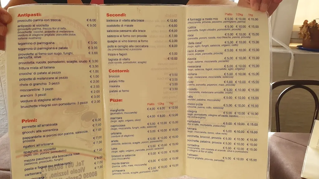 Menu_Trattoria Pizzeria Il Vicoletto_Casola di Napoli_image_4