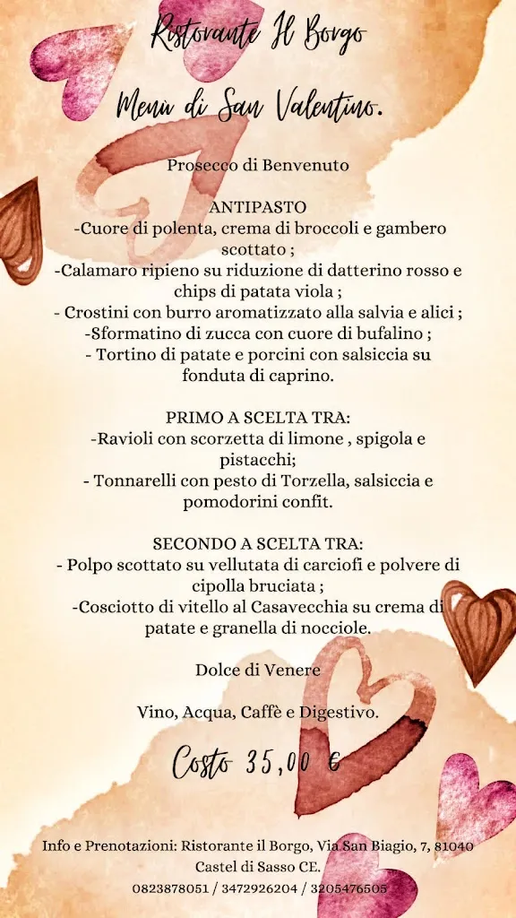 Menu_del Borgo Restaurant_Castel di Sasso_image_1