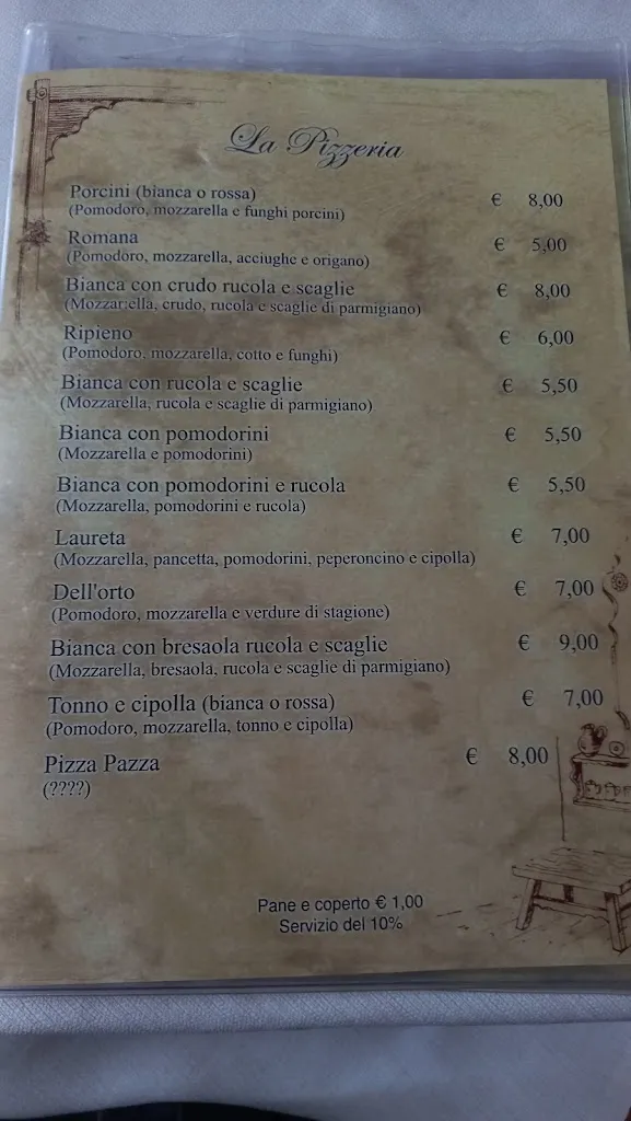 Menu_Ristorante Pizzeria Locanda Laureta_Castel di Sasso_image_1
