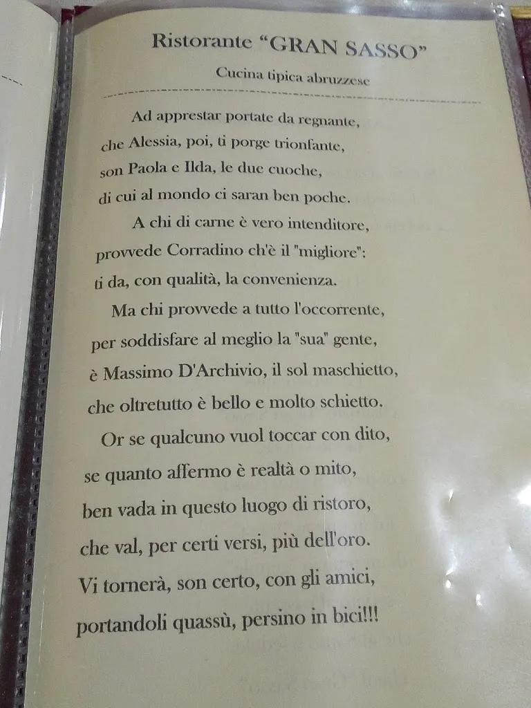 Menu_Ristorante GRAN SASSO San Gabriele_Isola del Gran Sasso d'Italia_image_1