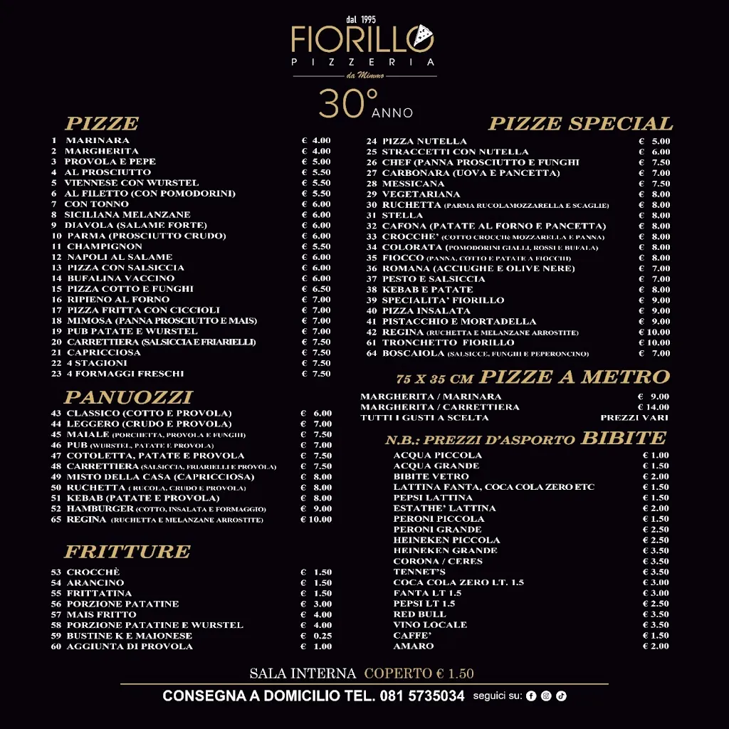 Menu_Pizzeria Fiorillo Da Mimmo 1995_Casavatore_image_1