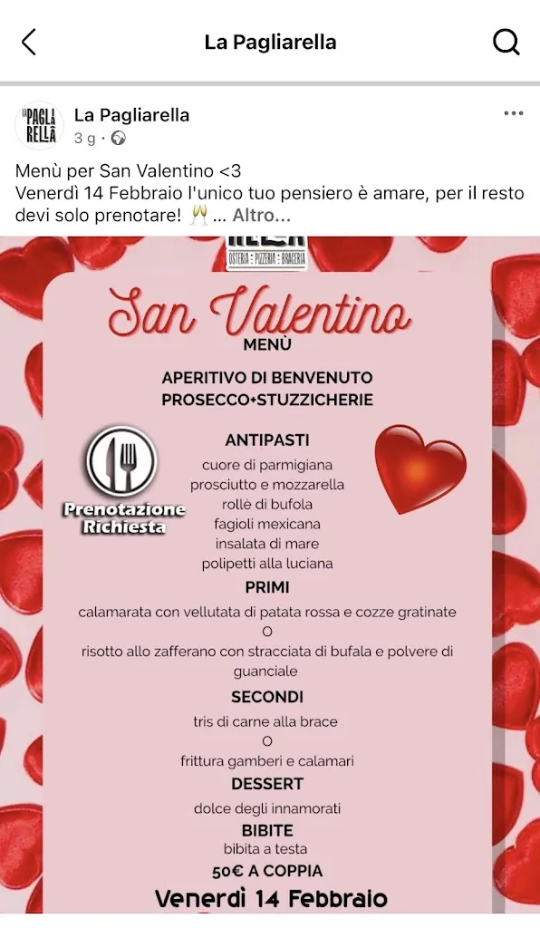 Menu_La Pagliarella Ristorante Pizzeria e Girarrosto_Casavatore_image_1