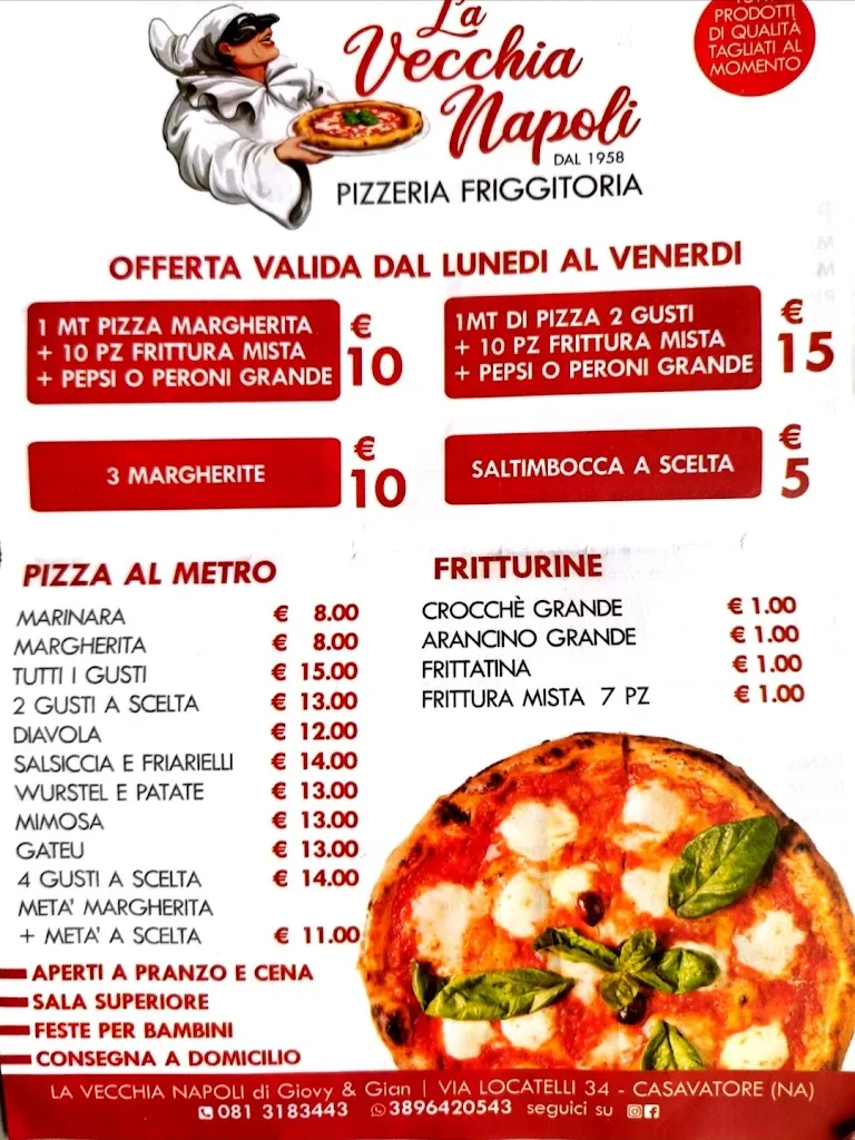Menu_Pizzeria friggitoria La vecchia Napoli di muto Gianluca_Casavatore_image_1