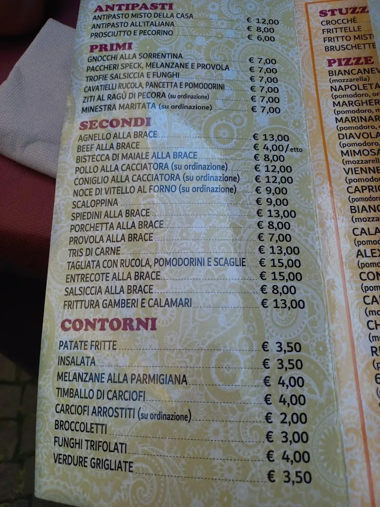 Menu_Ristorante Pizzeria L'Americana_Castel Morrone_image_1