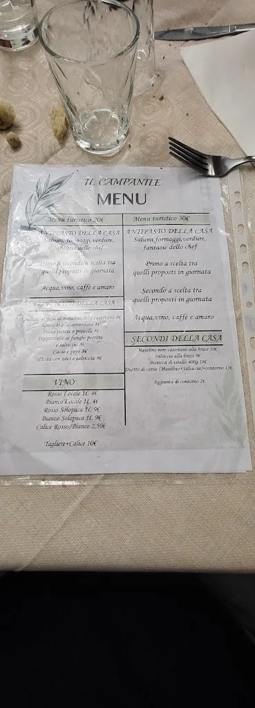 Menü_Il ristoro del Campanile_Castel Morrone_Bild_3