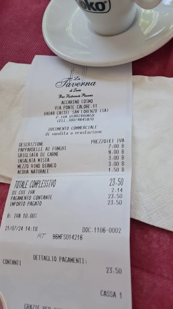 GIORGIO DE MARTINO_Ristorante la Taverna_Castel San Lorenzo_review