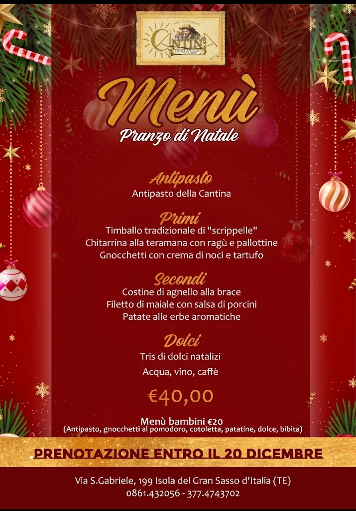 Menu_La Cantina Degli Antichi Mestieri Di Simonetti Simone_Isola del Gran Sasso d'Italia_image_1
