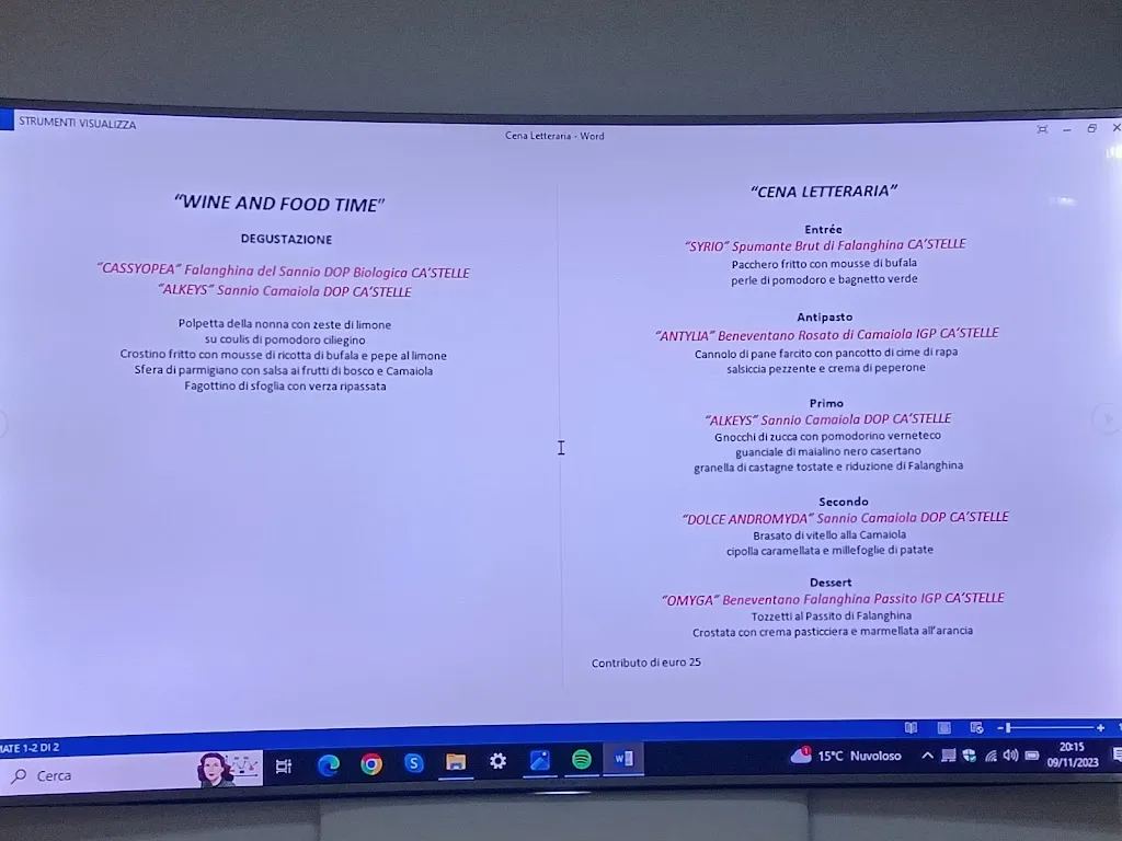 Menu_Castelle - Viticultori in Castelvenere_Castelvenere_image_1