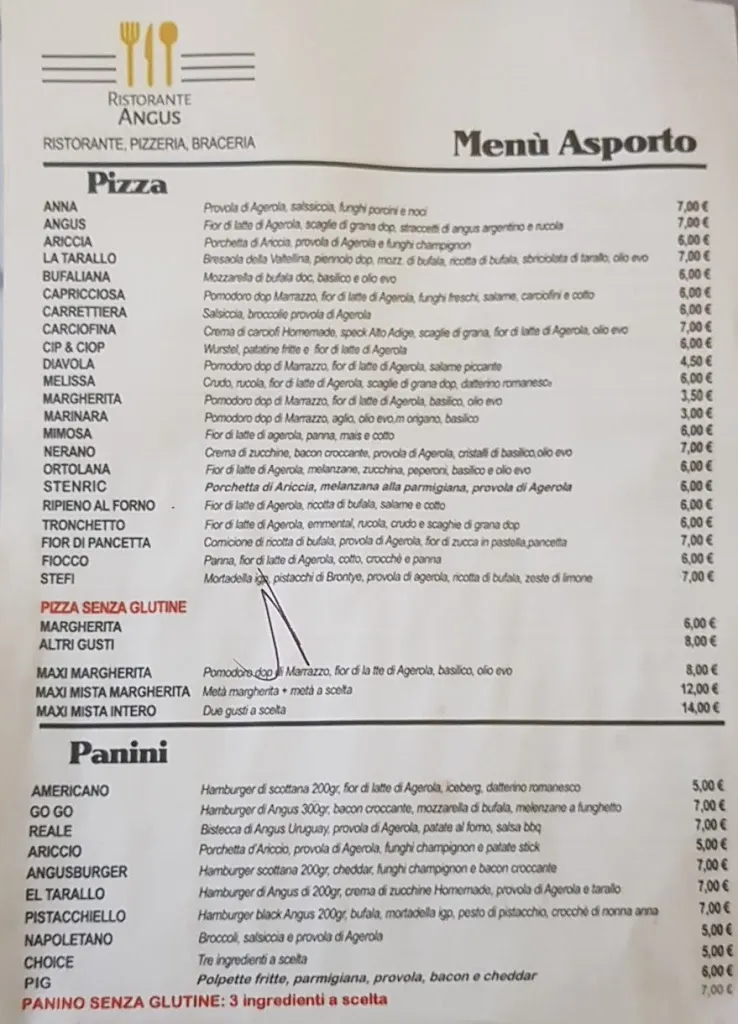 Menu_Ristorante Pizzeria Angus_Castello di Cisterna_image_1