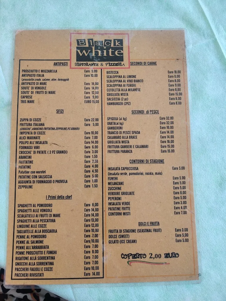 Menu_Black & White da Dario_Castel Volturno_image_1