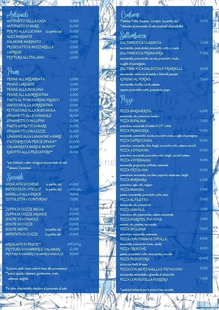 Menu_Ristorante Pizzeria Langione a Mare_Castel Volturno_image_1