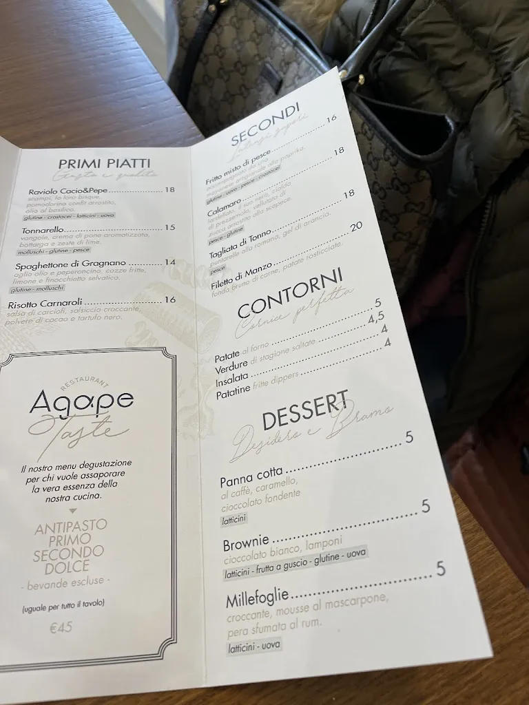 Menu_Agape Restaurant_Cellole_image_1