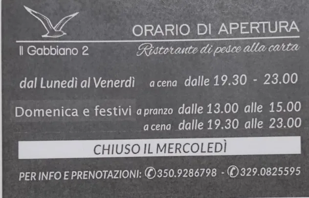 Menü_Ristorante il Gabbiano 2_Cellole_Bild_2