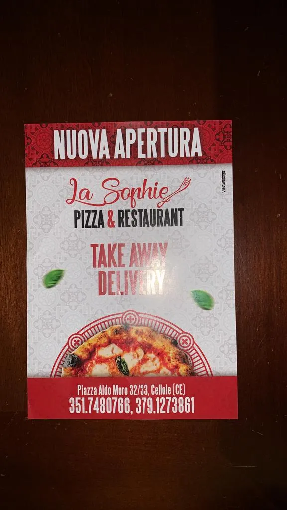 Menü_Pizza&Restaurant La Sophie_Cellole_Bild_2