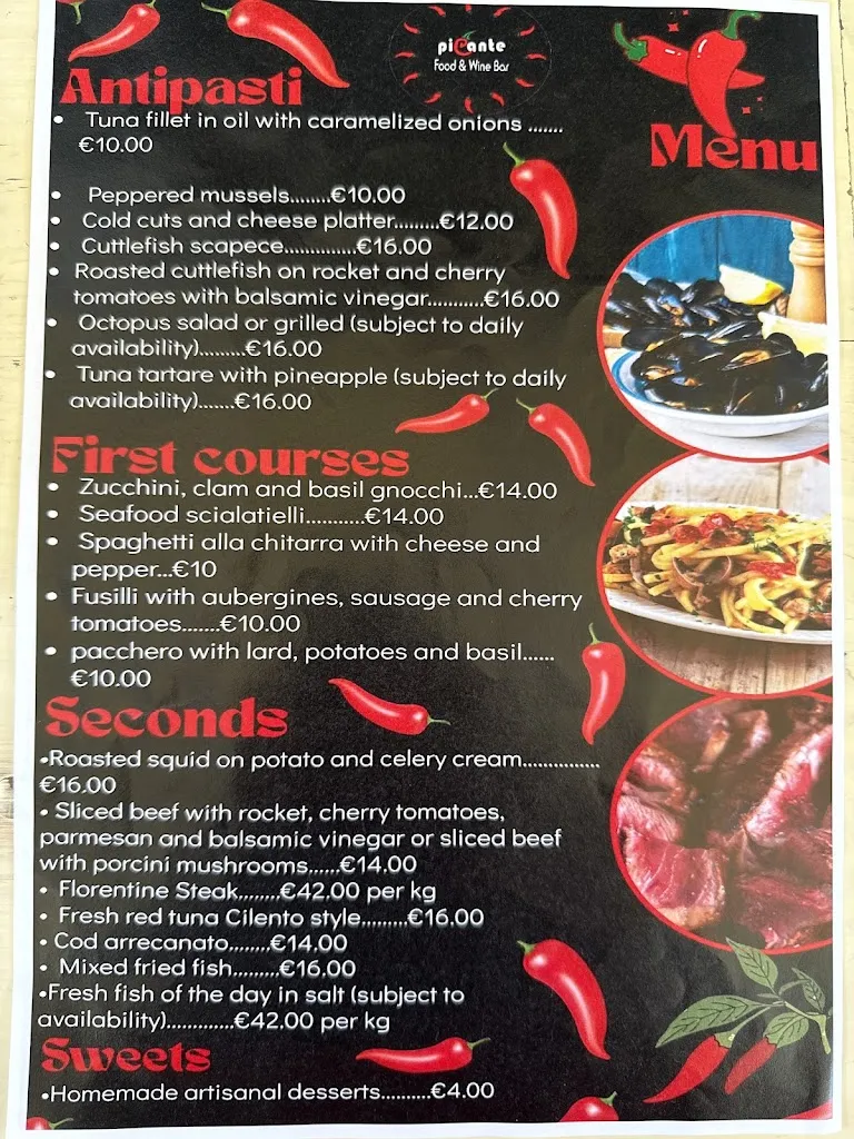 Menu_Picante Restaurant and Wine Bar_Cava Dè Tirreni_image_2