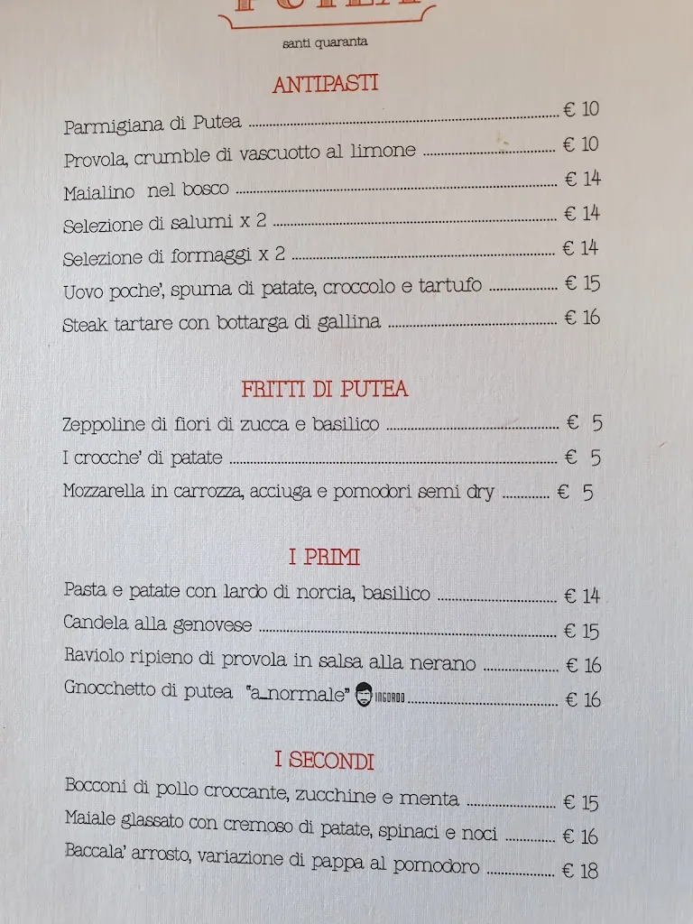 Menu_Putea Ristorante_Cava Dè Tirreni_image_1