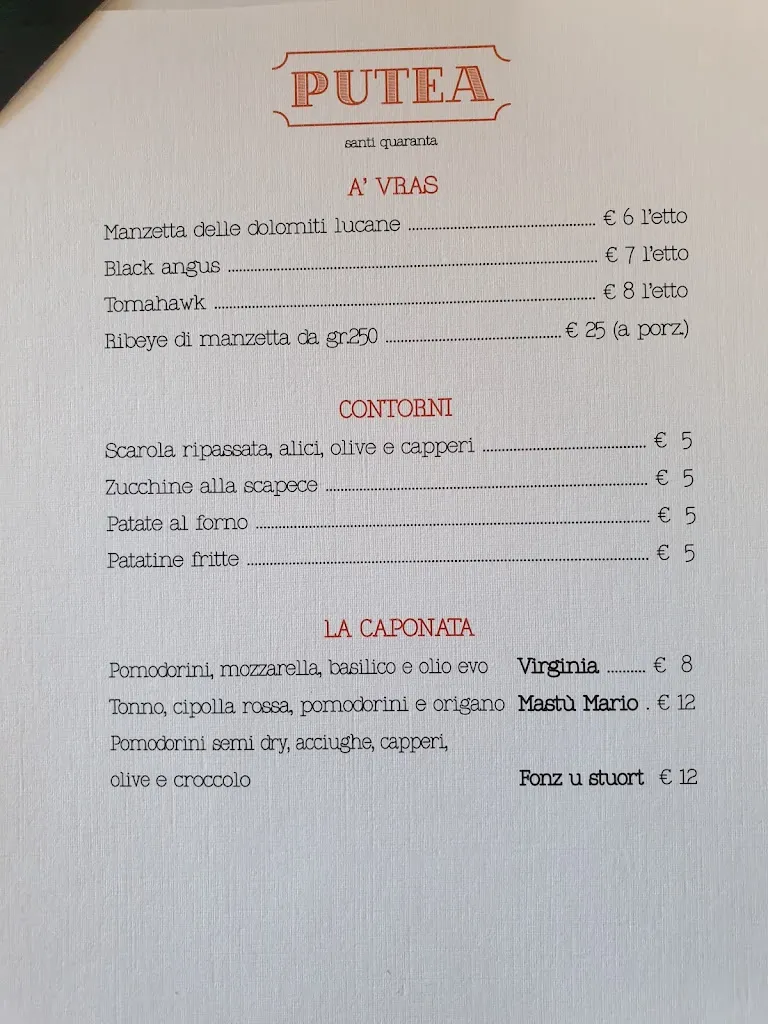 Menu_Putea Ristorante_Cava Dè Tirreni_image_2