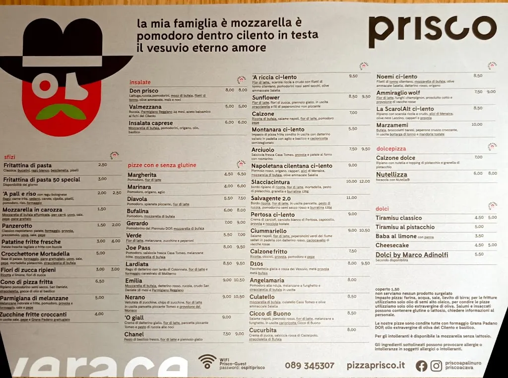 Menu_Prisco a Cava_Cava Dè Tirreni_image_1
