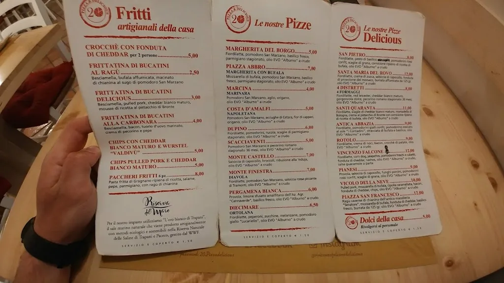 Menu_20Pizza&Delicious_Cava Dè Tirreni_image_1