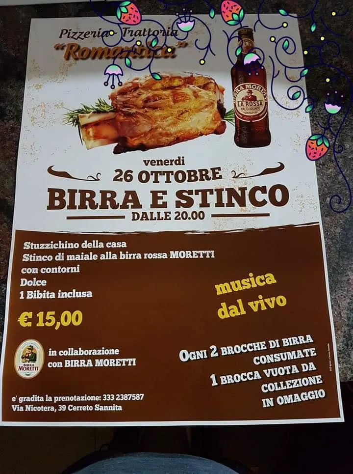 Menu_Pizzeria La Romantica_Cerreto Sannita_image_1