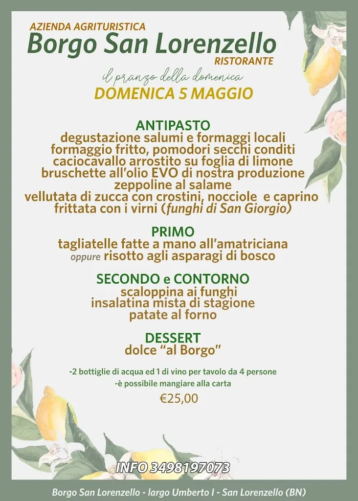 Menu_Borgo San Lorenzello - Ristorante Trattoria_Cerreto Sannita_image_3