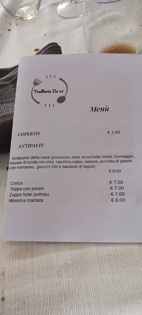 Menu_Trattoria Da '41_Cervinara_image_3
