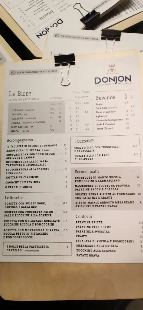 Menu_Birrificio artigianale Donjon_Cervinara_image_2